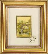 Italian Handmade, Collectible Gold Leaf Scenery