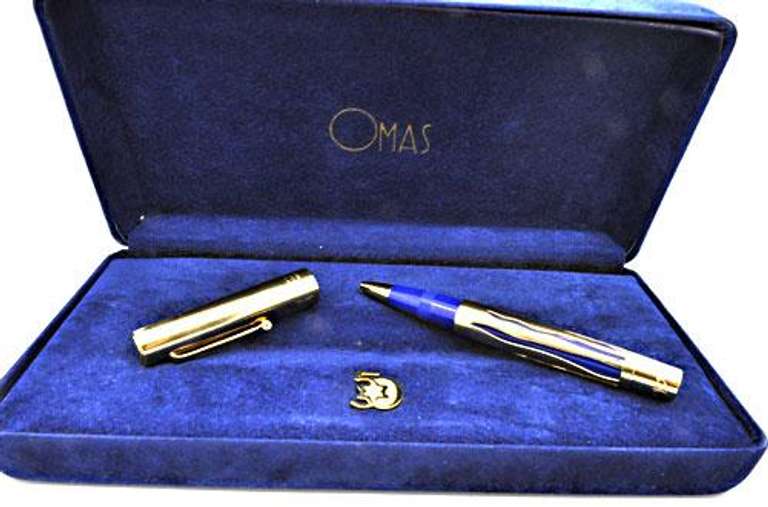 18 KT GOLD OMAS BALLPOINT PEN