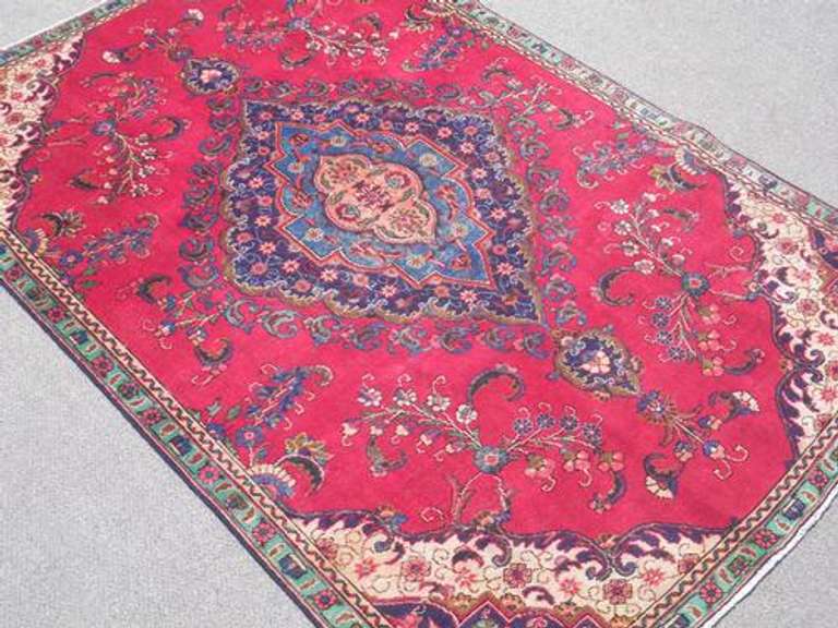 Fine Quality Semi Antique Persian Tabriz 9.5x6.4