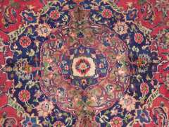 Detailed Semi Antique Persian Mashhad 12.7x9.6