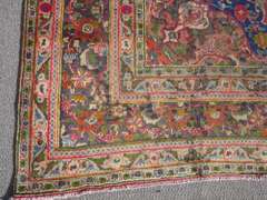 Detailed Semi Antique Persian Mashhad 12.7x9.6