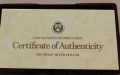 1988 PROOF Silver Olympic Dollar