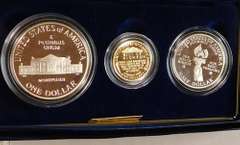 1993 3 pc PROOF Bill of Rights Gold $5/Sil Dol/Sil Hf