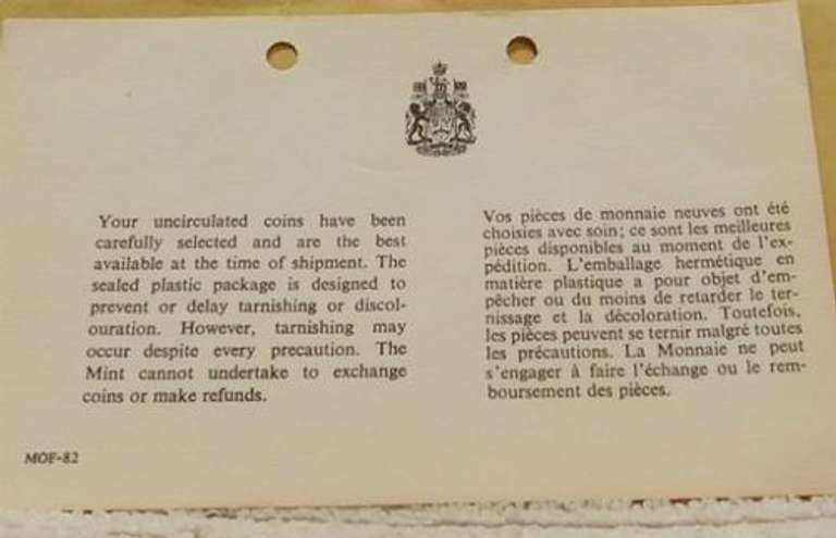 1964 Canada Silver (80%) Mint Set, w/ Silver Dollar.