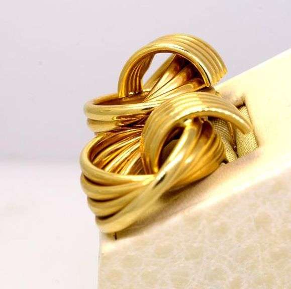Vintage Gold Knot Earrings