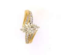 Cluster Diamond Ring in Gold, Size 5.25