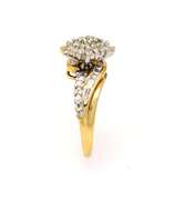 Cluster Diamond Ring in Gold, Size 5.25
