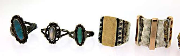 Amazing Mixed Lot of Mostly Sterling Silver Rings