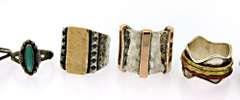 Amazing Mixed Lot of Mostly Sterling Silver Rings