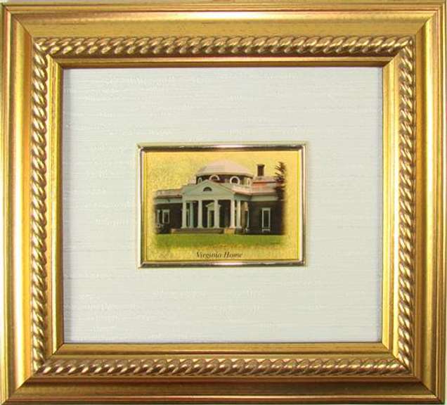 Collectible Limited Italian Handmade Gold Leaf Monument