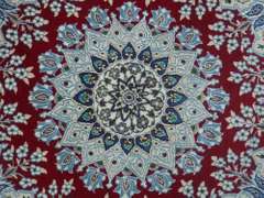 Beautiful Round Wool/Silk Persian Nain 3.3x3.3