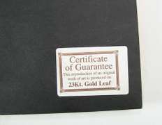 Collectible Limited Italian Handmade Gold Leaf Scenery