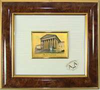 Collectible Limited Italian Handmade Gold Leaf Monument