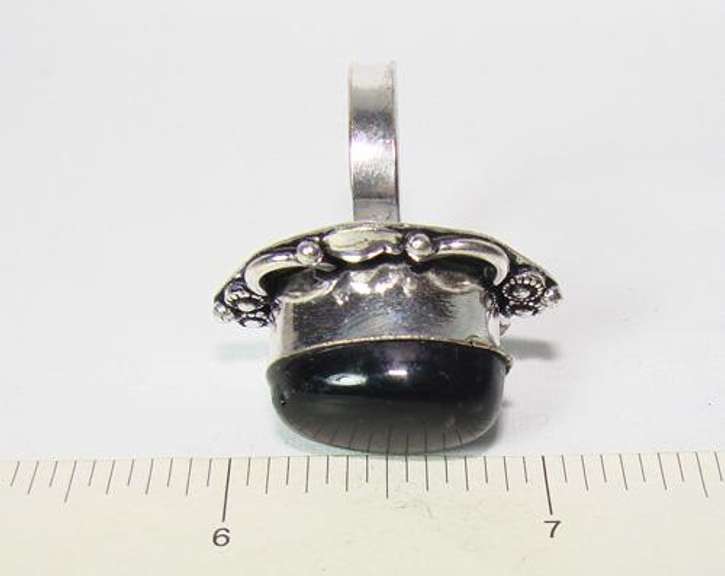 Fascinating Ethnic Handcrafted Large Natural Stone Ring