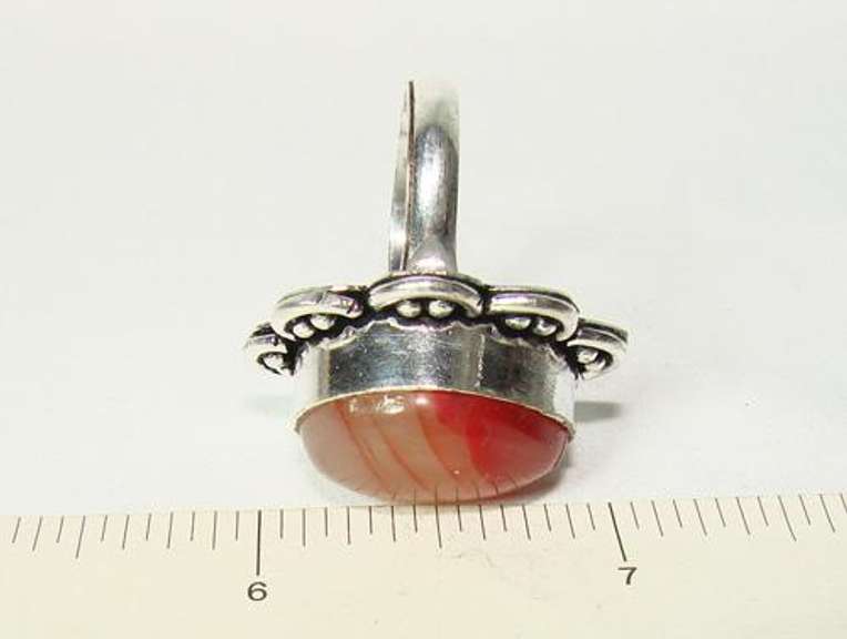 Fascinating Ethnic Handcrafted Large Natural Stone Ring