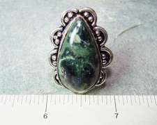 Fascinating Ethnic Handcrafted Large Natural Stone Ring