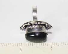 Fascinating Ethnic Handcrafted Large Natural Stone Ring