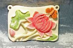 Lotus Leaf Natural Ivory Pendant