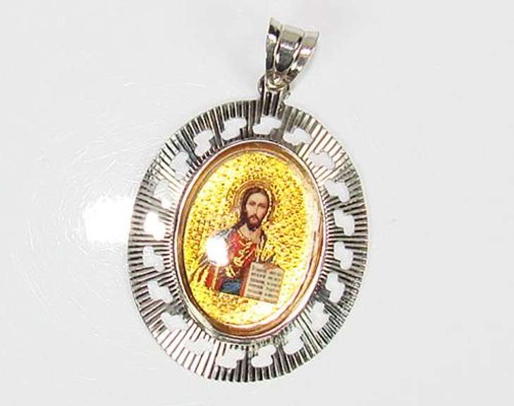Charming Religious Gold Plated 925 Silver Pendant