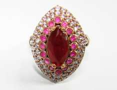 Attractive Gemstone & Intricate Design 925 Silver Ring