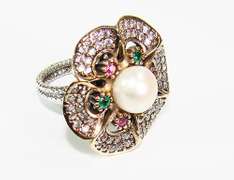 Appealing Classical Style Artisan Handcrafted 925 S Ring