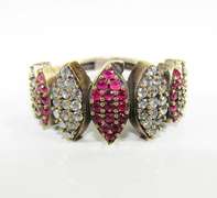 Charming Classic Design Multi Gems 925 SS Ring