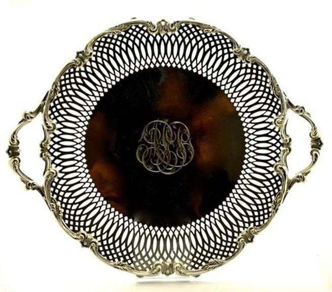 Beautiful Reticulated Sterling Serving Plate