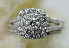 Fashionable 1ct tw 14K Wedding Set