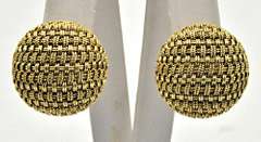 1988 PALOMA PICASSO TIFFANY & CO WOOVEN EARRINGS.