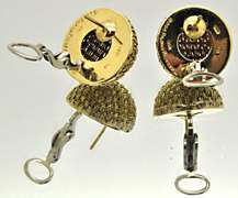 1988 PALOMA PICASSO TIFFANY & CO WOOVEN EARRINGS.