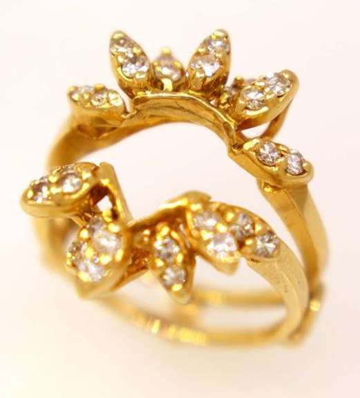 Diamond Contour Ring in Gold, Size 5.5