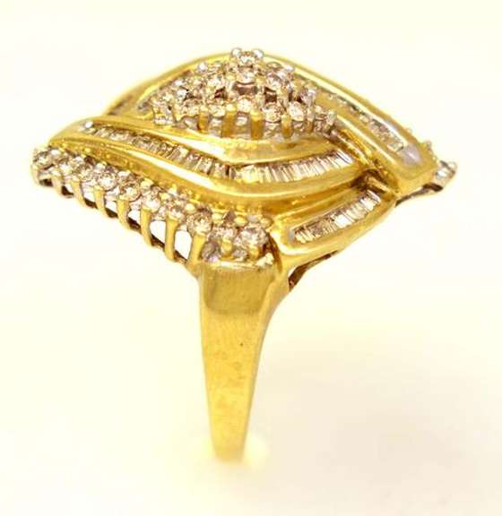Amazing Diamond Ring in Gold, Size 10