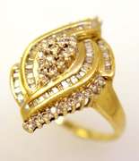 Amazing Diamond Ring in Gold, Size 10