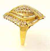 Amazing Diamond Ring in Gold, Size 10