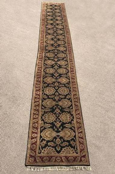 Spectacular Handmade Indo Khorasan Design Runner 2.6x19.9