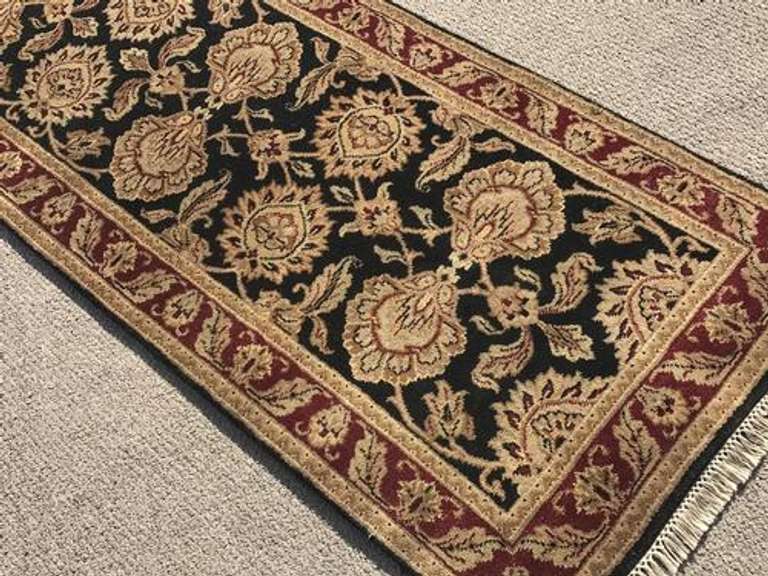 Spectacular Handmade Indo Khorasan Design Runner 2.6x19.9