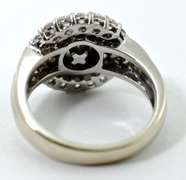 Impressive High End 18K Diamond Cluster Ring