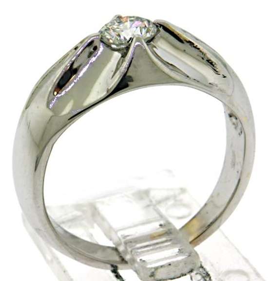 Gent's 14kt White Gold 0.40ctw Diamond Ring