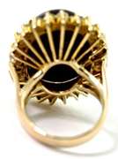 Impressive 14K Vibrant Black Opal Ring