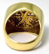 Unique Eye-Catching Man's 18K Diamond Cluster