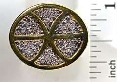 Unique Eye-Catching Man's 18K Diamond Cluster