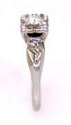 Flower Diamond Ring in White Gold, Size 5.5