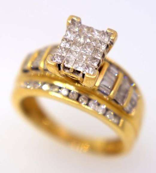 1CTW Diamond Engagement Ring in Gold, Size 6.75