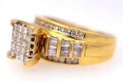 1CTW Diamond Engagement Ring in Gold, Size 6.75