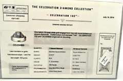 LADIES 18 KT WHITE GOLD DIAMOND ENGAGEMENT RING.