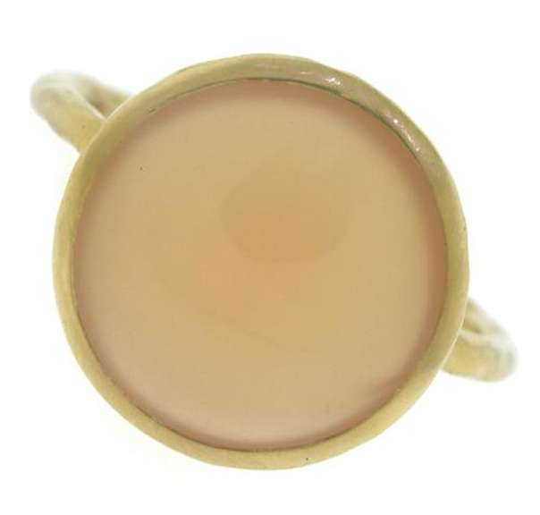 Cute Peach Chal Textured Ring