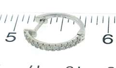 Petite Diamond Hoop Earrings in 14K