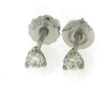 Elegant 14kt WG Diamond Stud Earrings