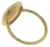 Cute Peach Chal Textured Ring