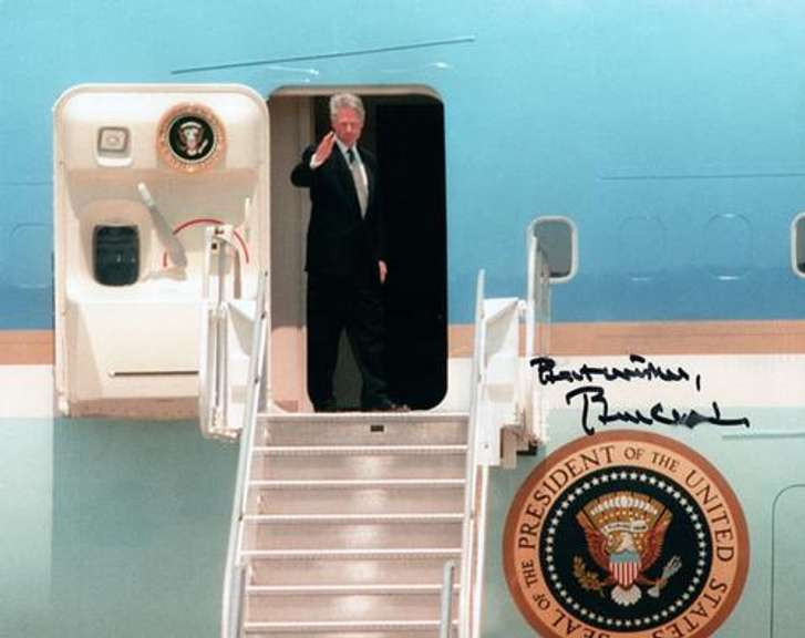 Bill Clinton 42nd President Signed 8×10 Photo